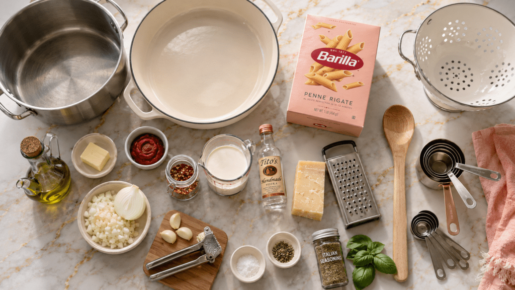 Pink Sauce Pasta Recipe